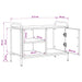 Cabinet TV 67,5 x 33 x 50 cm Stejar Negru - WALTI WALTI