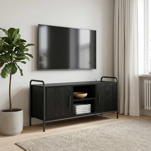 Cabinet TV 99 x 33 x 50 cm Stejar Negru Lemn prelucrat - WALTI WALTI