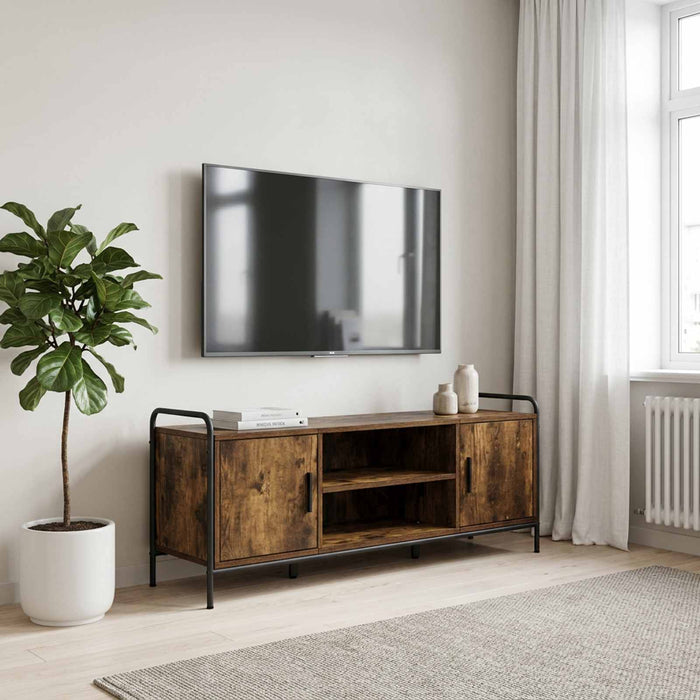 Cabinet TV 119 x 33 x 50 cm Stejar fumuriu WALTI