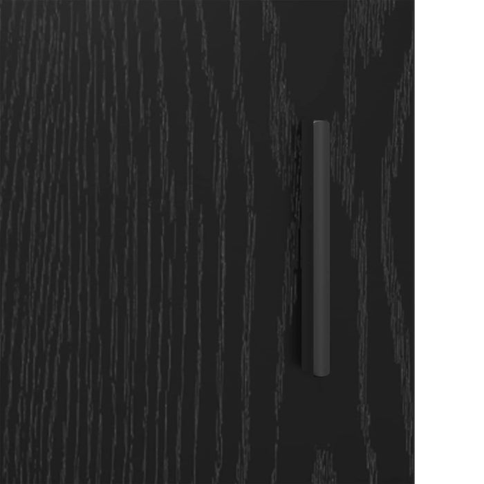 Cabinet TV 133 x 33 x 50 cm Stejar Negru Lemn prelucrat WALTI