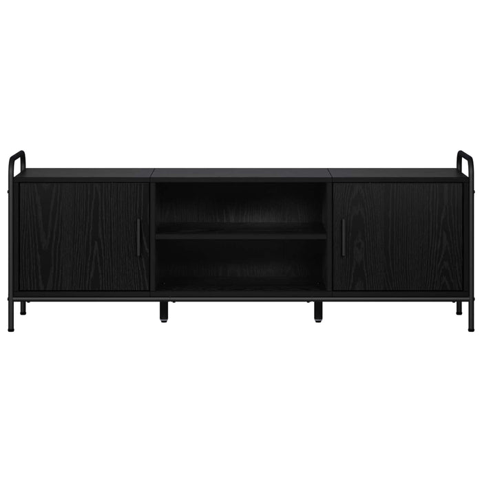 Cabinet TV 133 x 33 x 50 cm Stejar Negru Lemn prelucrat WALTI