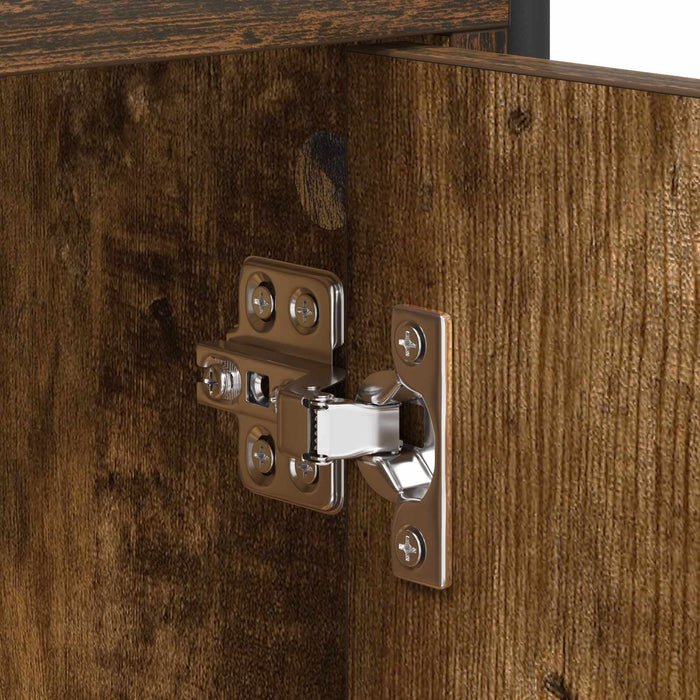 Cabinet TV 133 x 33 x 50 cm Stejar fumuriu Lemn prelucrat - WALTI WALTI
