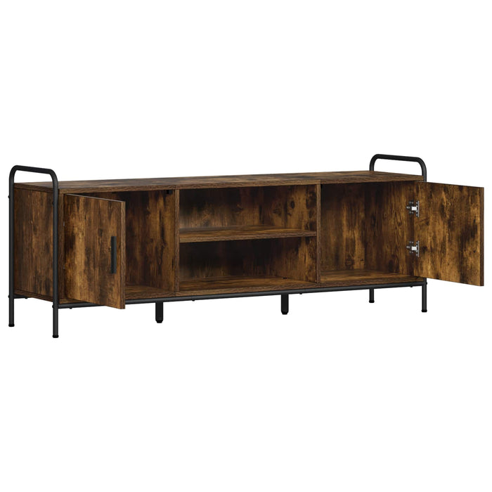 Cabinet TV 133 x 33 x 50 cm Stejar fumuriu Lemn prelucrat - WALTI WALTI