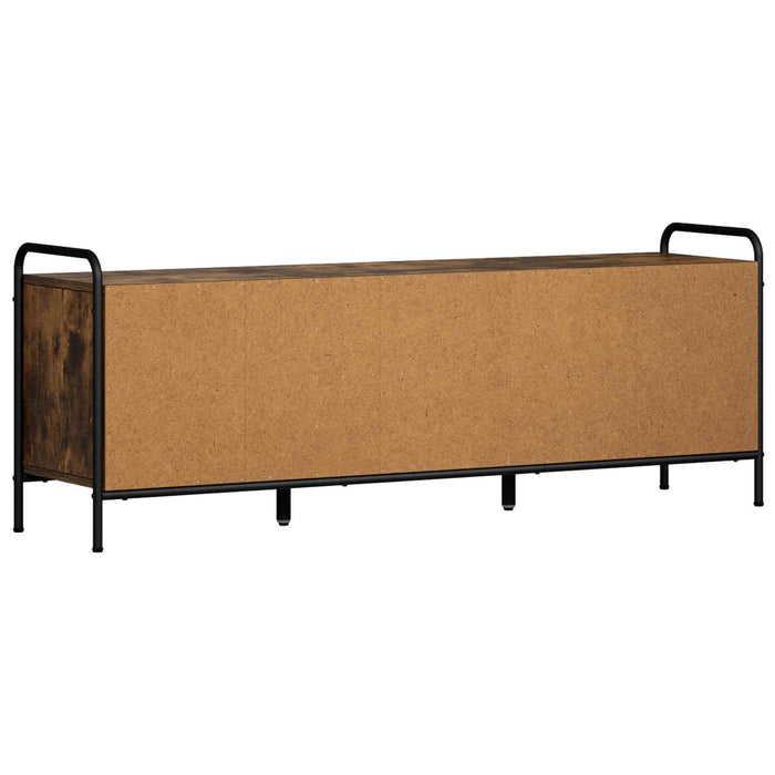 Cabinet TV 133 x 33 x 50 cm Stejar fumuriu Lemn prelucrat - WALTI WALTI