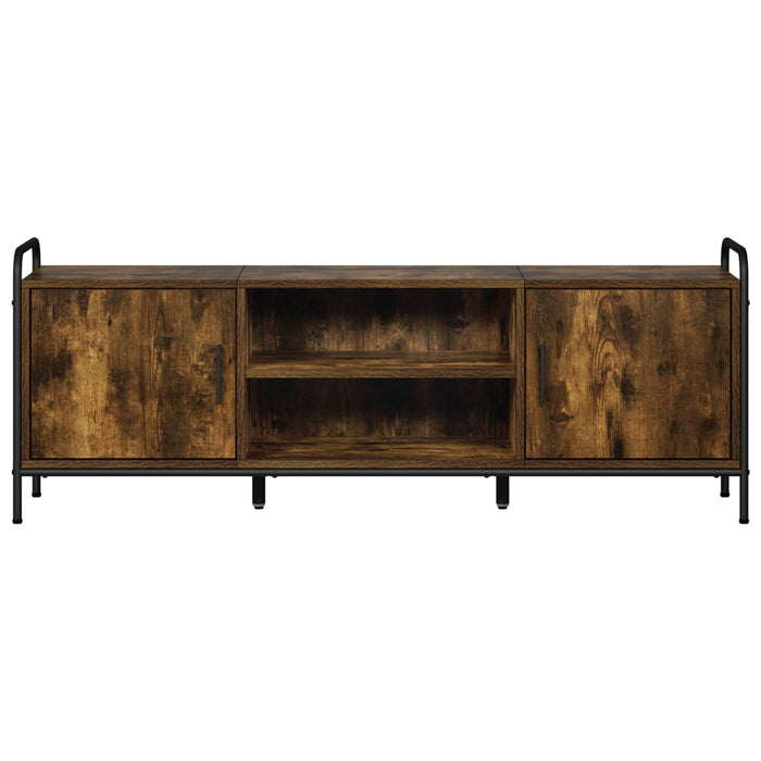 Cabinet TV 133 x 33 x 50 cm Stejar fumuriu Lemn prelucrat - WALTI WALTI
