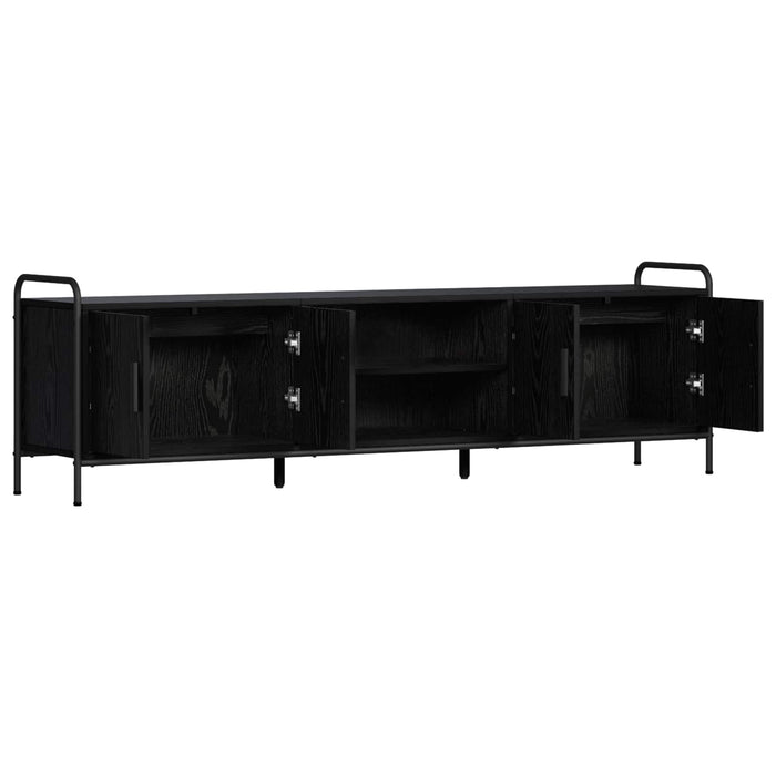 Cabinet TV 167,5 x 33 x 50 cm Stejar Negru Lemn prelucrat WALTI