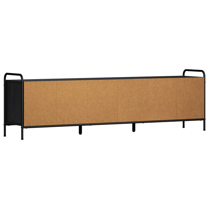 Cabinet TV 167,5 x 33 x 50 cm Stejar Negru Lemn prelucrat WALTI