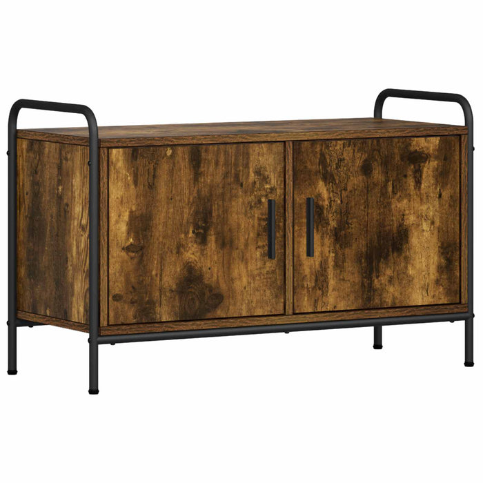 Cabinet TV 79,5 x 33 x 50 cm Stejar fumuriu Lemn prelucrat WALTI