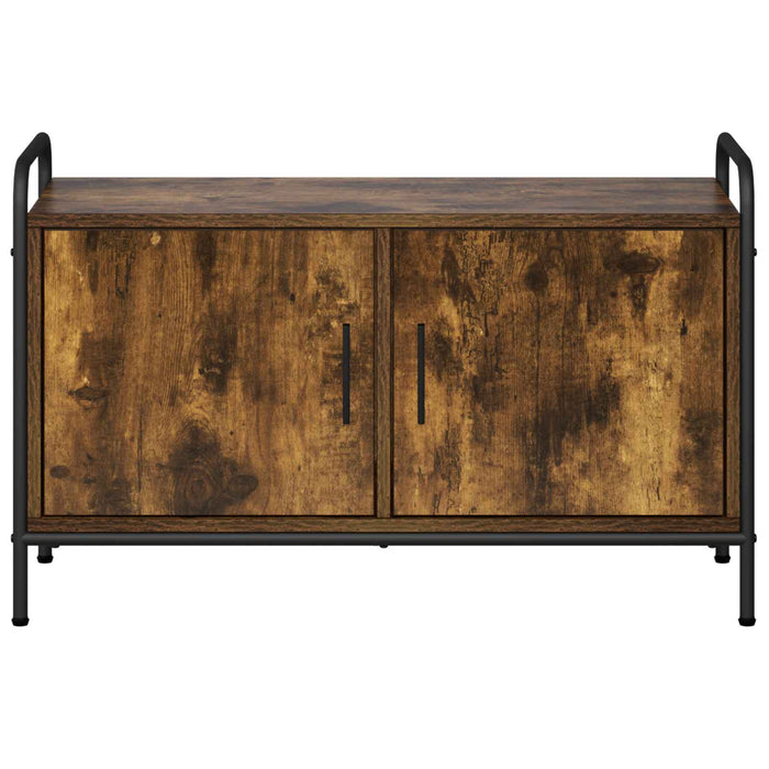 Cabinet TV 79,5 x 33 x 50 cm Stejar fumuriu Lemn prelucrat WALTI
