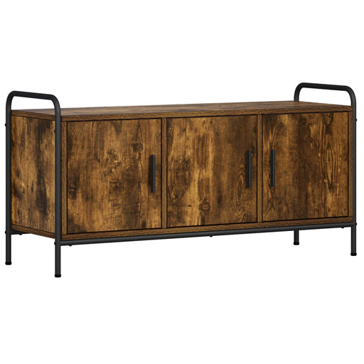 Cabinet TV 79,5 x 33 x 50 cm Stejar fumuriu Lemn prelucrat - WALTI WALTI