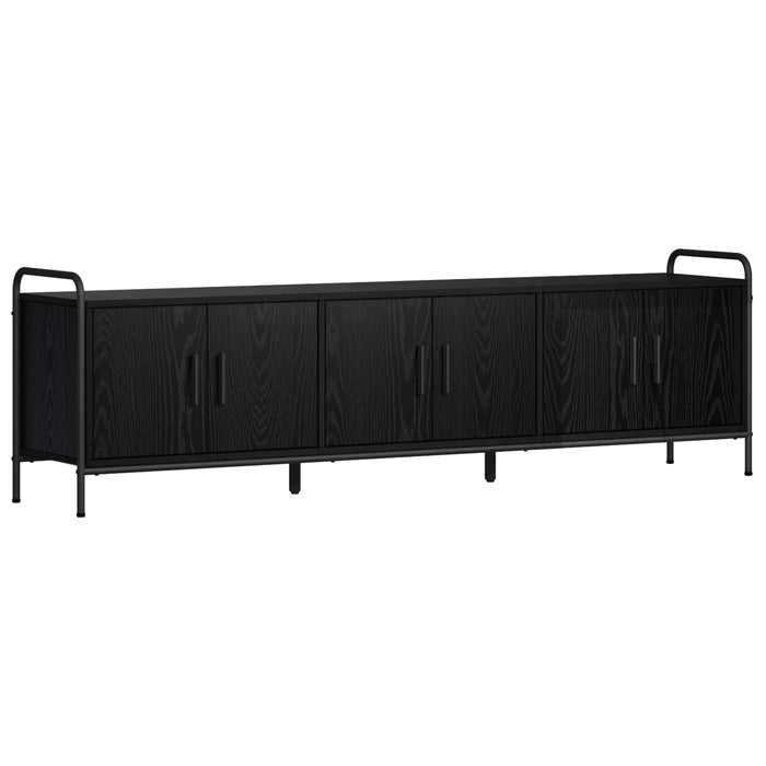 Cabinet TV 146 x 33 x 50 cm Stejar Negru Lemn prelucrat WALTI
