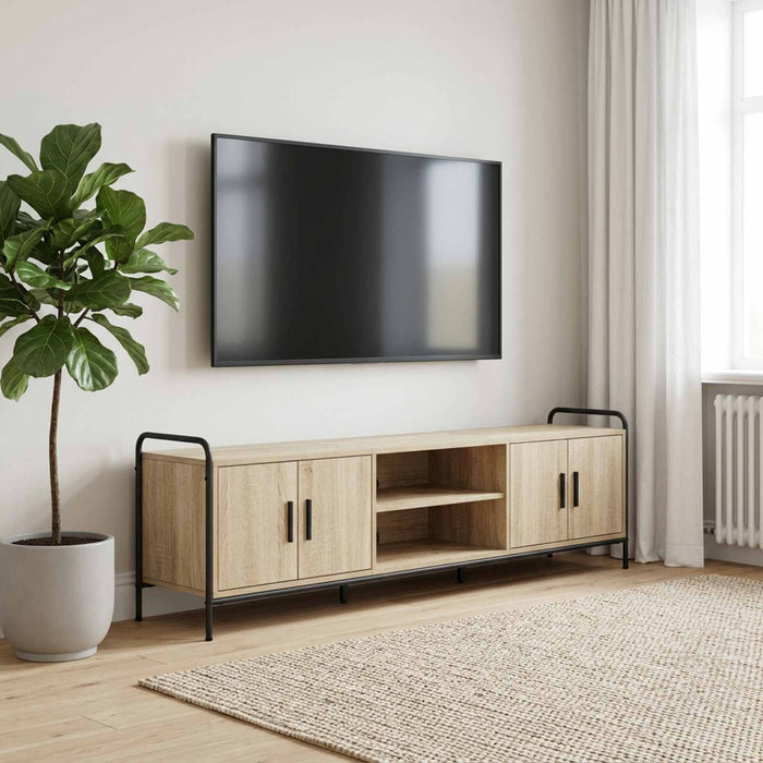 Cabinet TV 146 x 33 x 50 cm Stejar Sonoma Lemn prelucrat WALTI