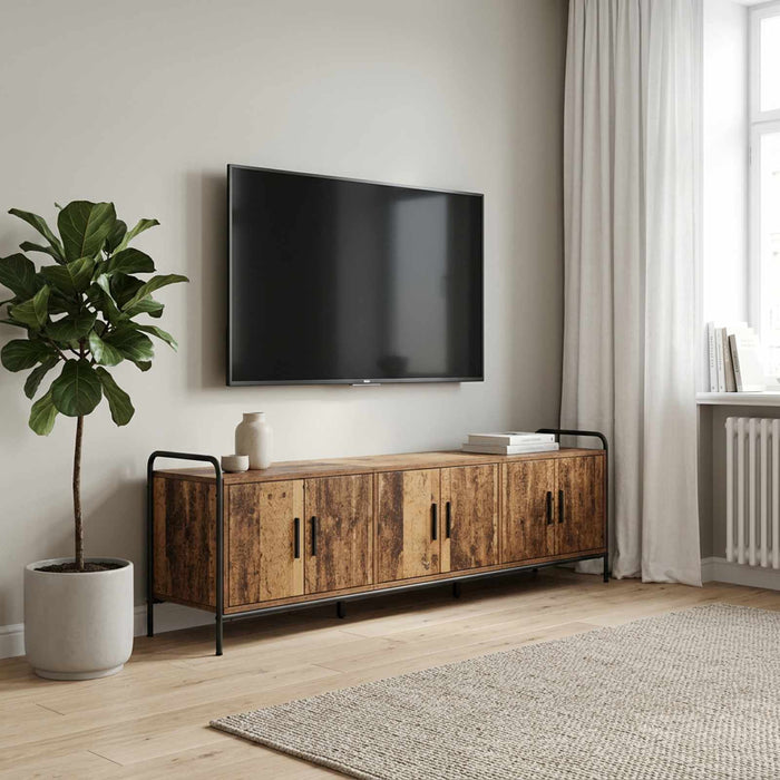 Cabinet TV 146 x 33 x 50 cm Lemn vechi Lemn prelucrat WALTI