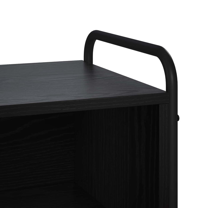 Cabinet TV 140 x 39,5 x 50 cm Stejar Negru Lemn prelucrat WALTI