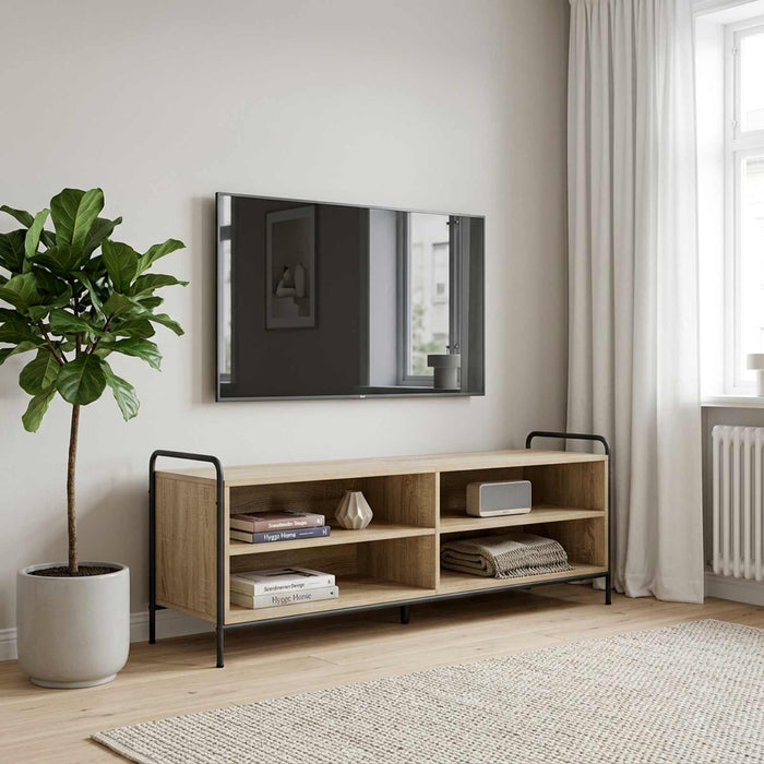 Cabinet TV 140 x 39,5 x 50 cm Stejar Sonoma Lemn prelucrat WALTI