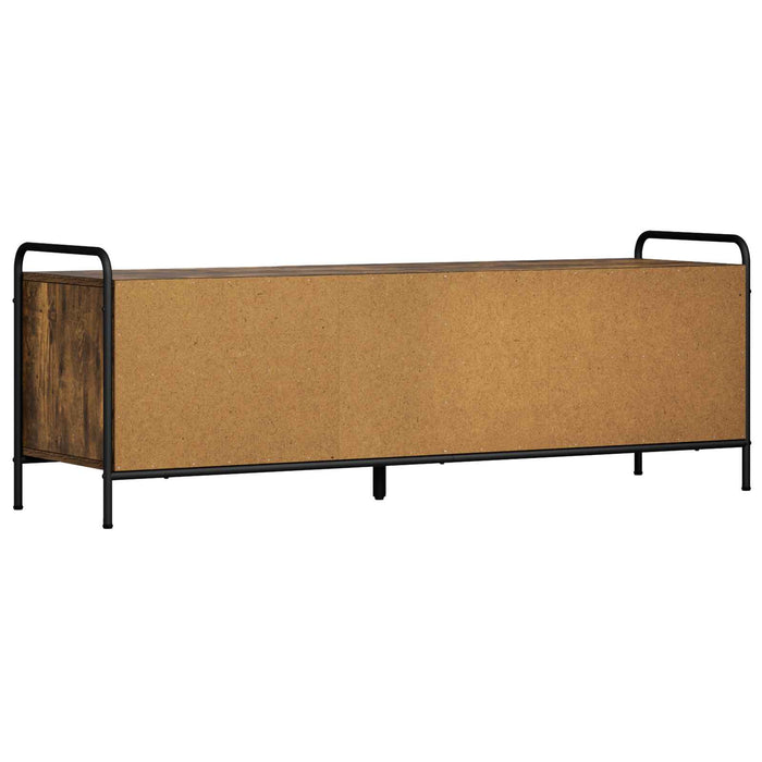 Cabinet TV 140 x 39,5 x 50 cm Stejar fumuriu Lemn prelucrat WALTI