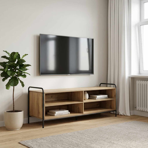Cabinet TV 140 x 39,5 x 50 cm Stejar Artizanal Lemn prelucrat - WALTI WALTI