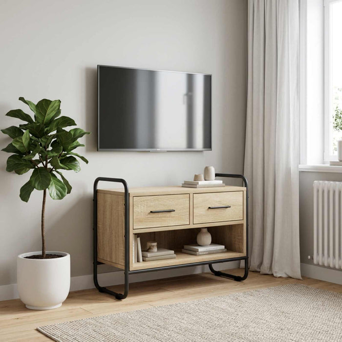 Cabinet TV 60 x 30 x 50 cm Stejar Sonoma Lemn prelucrat WALTI