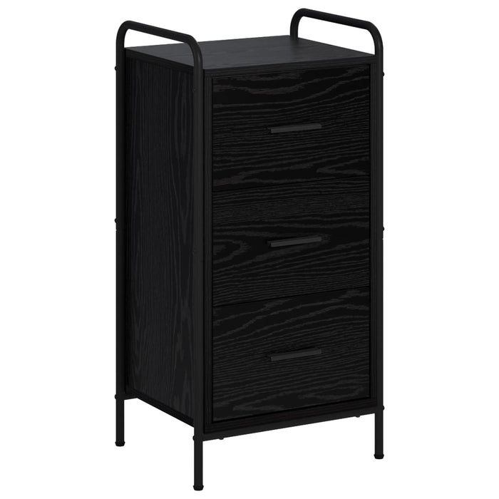 Bufet Stejar Negru 97 x 33 x 81 cm Lemn prelucrat WALTI