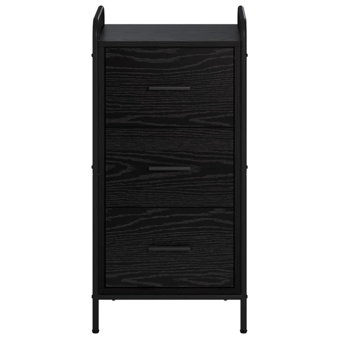 Bufet Stejar Negru 97 x 33 x 81 cm Lemn prelucrat WALTI