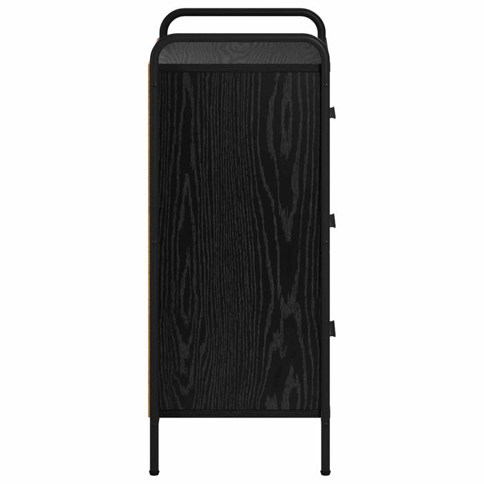 Bufet Stejar Negru 97 x 33 x 81 cm Lemn prelucrat WALTI