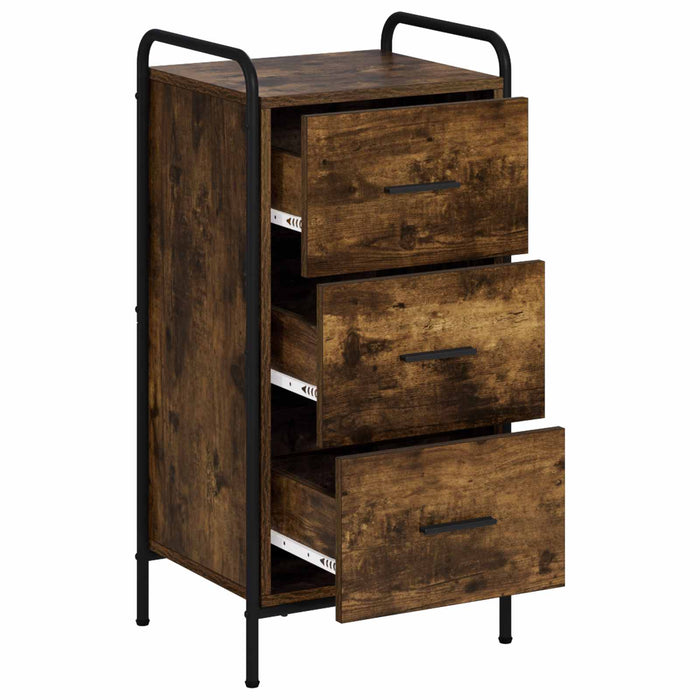 Bufet Stejar fumuriu 97 x 33 x 81 cm Lemn prelucrat WALTI