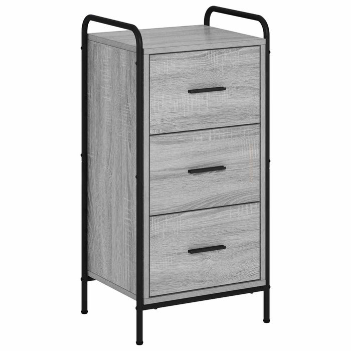 Bufet Sonoma gri 97 x 33 x 81 cm Lemn prelucrat WALTI