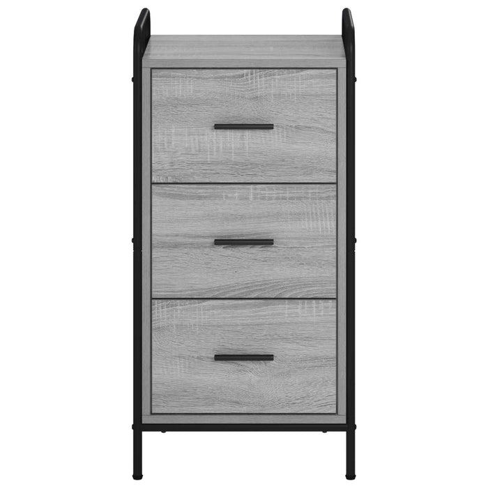 Bufet Sonoma gri 97 x 33 x 81 cm Lemn prelucrat WALTI