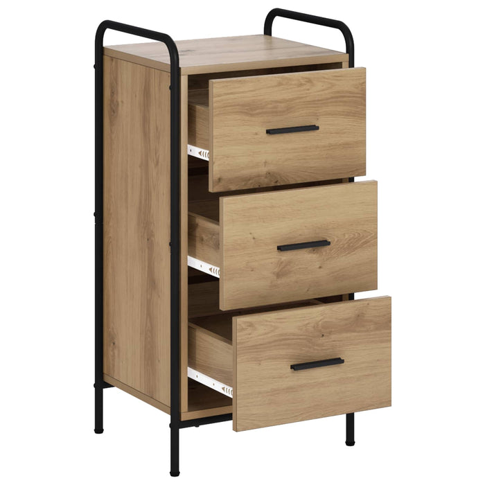 Bufet Stejar Artizanal 97 x 33 x 81 cm Lemn prelucrat WALTI