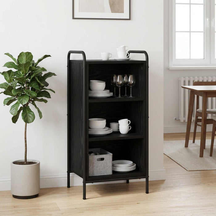 Bufet Stejar Negru 97 x 33 x 81 cm Lemn prelucrat - WALTI WALTI