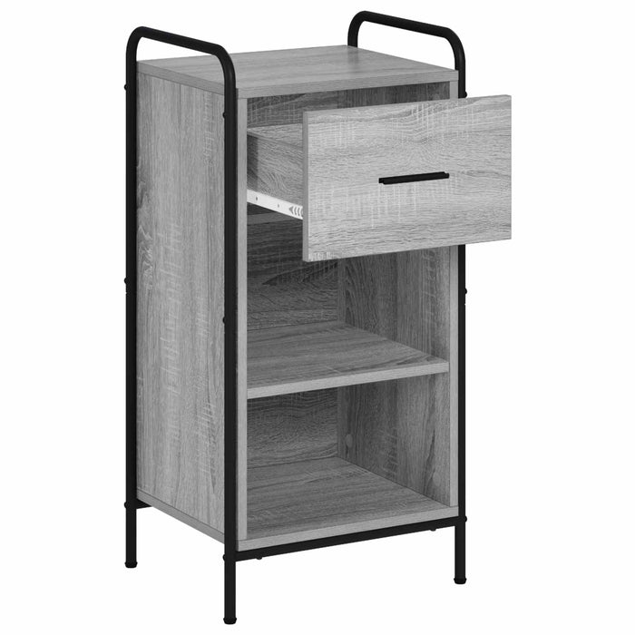 Bufet Sonoma gri 97 x 33 x 81 cm Lemn prelucrat WALTI