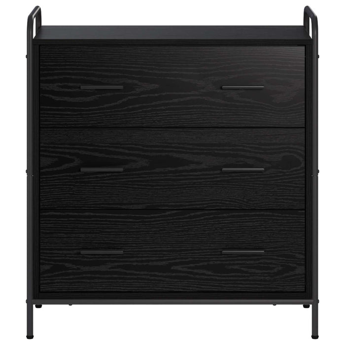 Bufet Stejar Negru 97 x 33 x 81 cm Lemn prelucrat WALTI