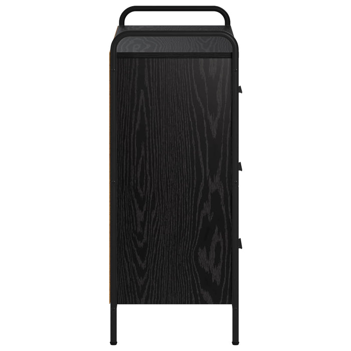 Bufet Stejar Negru 97 x 33 x 81 cm Lemn prelucrat WALTI