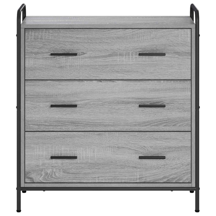 Bufet Sonoma gri 97 x 33 x 81 cm Lemn prelucrat WALTI