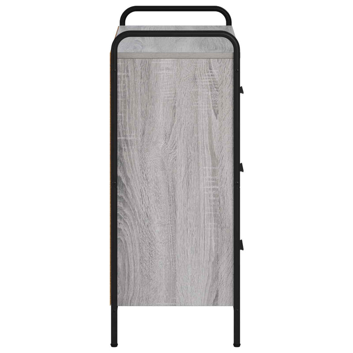 Bufet Sonoma gri 97 x 33 x 81 cm Lemn prelucrat WALTI