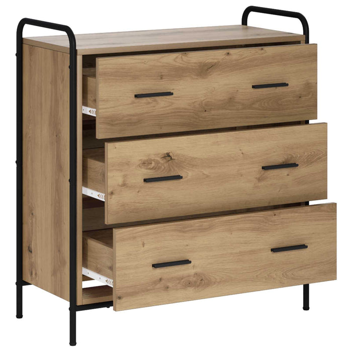 Bufet Stejar Artizanal 97 x 33 x 81 cm Lemn prelucrat WALTI