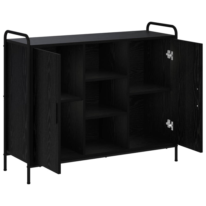 Bufet Stejar Negru 97 x 33 x 81 cm Lemn prelucrat - WALTI WALTI