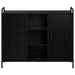 Bufet Stejar Negru 97 x 33 x 81 cm Lemn prelucrat - WALTI WALTI