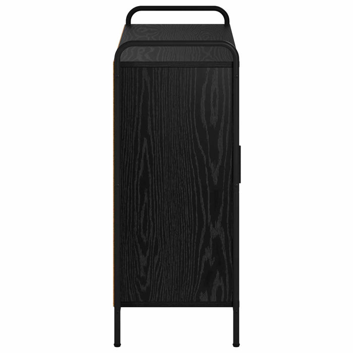 Bufet Stejar Negru 97 x 33 x 81 cm Lemn prelucrat - WALTI WALTI