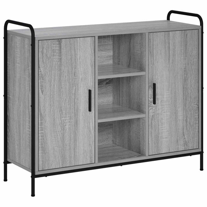 Bufet Sonoma gri 97 x 33 x 81 cm Lemn prelucrat WALTI
