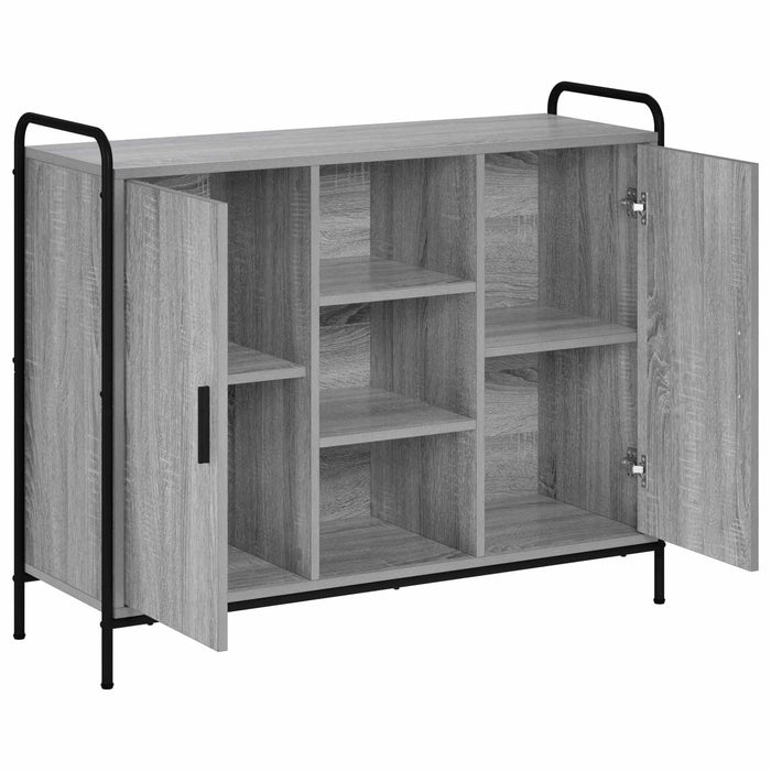 Bufet Sonoma gri 97 x 33 x 81 cm Lemn prelucrat WALTI