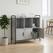 Bufet Sonoma gri 97 x 33 x 81 cm Lemn prelucrat - WALTI WALTI