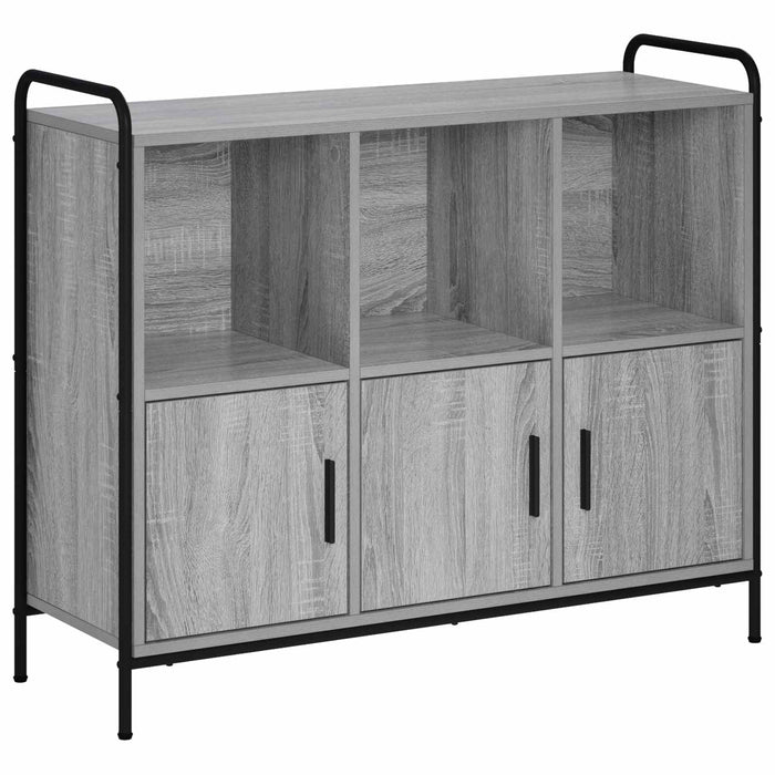 Bufet Sonoma gri 97 x 33 x 81 cm Lemn prelucrat - WALTI WALTI