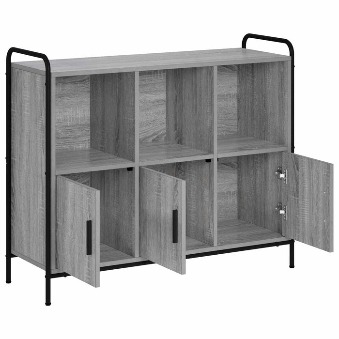 Bufet Sonoma gri 97 x 33 x 81 cm Lemn prelucrat - WALTI WALTI