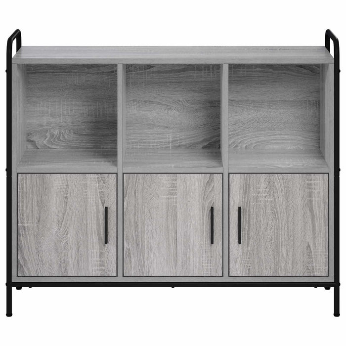 Bufet Sonoma gri 97 x 33 x 81 cm Lemn prelucrat - WALTI WALTI