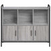 Bufet Sonoma gri 97 x 33 x 81 cm Lemn prelucrat - WALTI WALTI