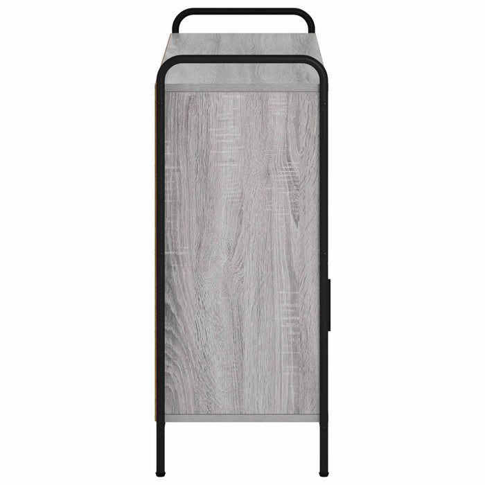 Bufet Sonoma gri 97 x 33 x 81 cm Lemn prelucrat - WALTI WALTI