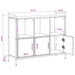 Bufet Sonoma gri 97 x 33 x 81 cm Lemn prelucrat - WALTI WALTI