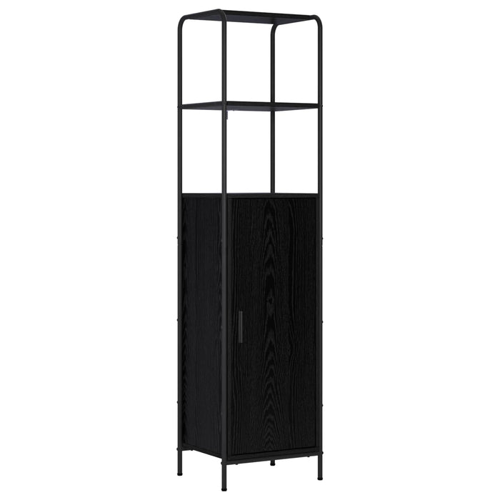 Bufet Stejar Negru 40 x 33 x 161 cm Lemn prelucrat WALTI