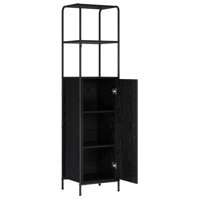 Bufet Stejar Negru 40 x 33 x 161 cm Lemn prelucrat WALTI